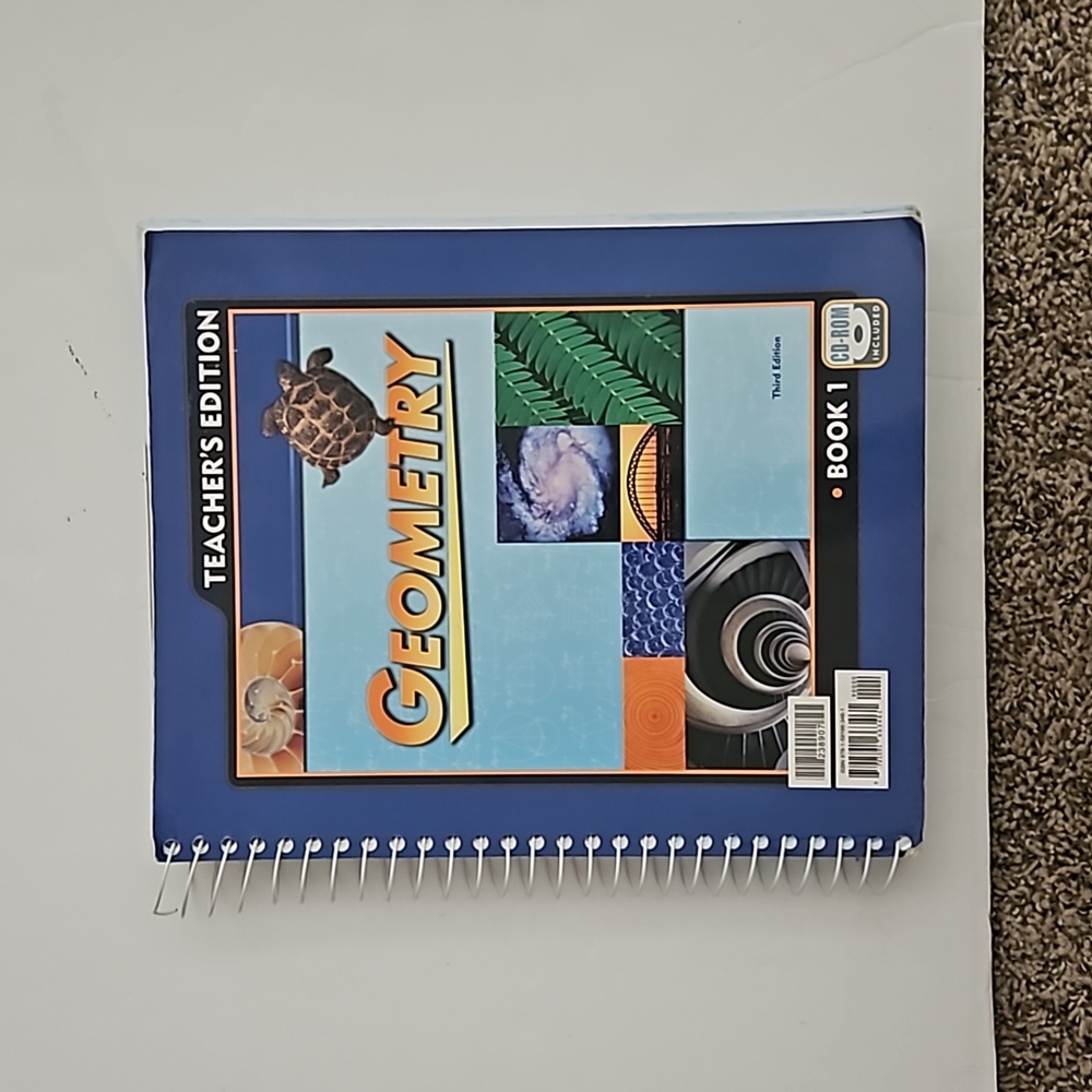 Bju press geometry teacher's edition book 1 3rd Edition includes CD-ROM
